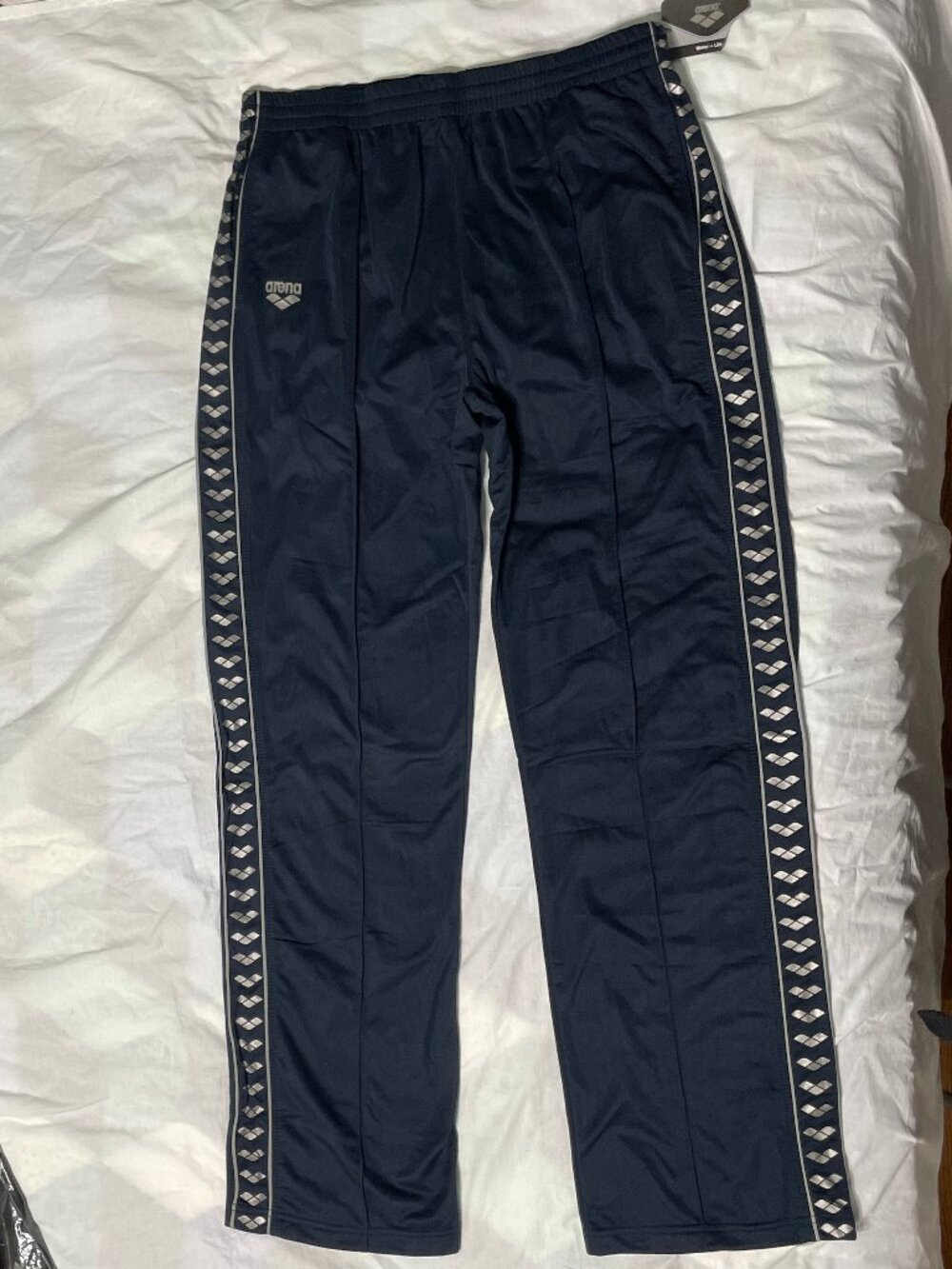NWT Areana Team Line Navy Blue Sz XL Throttle Swimming Warmup Pants Unisex Swim
